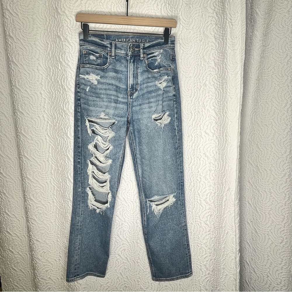 American Eagle 90s Boyfriend Distressed Highest Rise Jeans 2